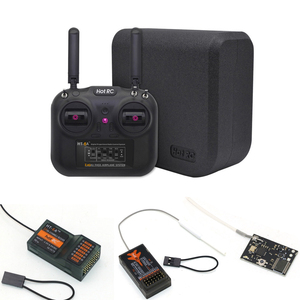 Hotrc HT-6A 2.4G 6CH <strong>RC</strong> <strong>Transmitter</strong> FHSS &amp; Receiver With Box for FPV Drone <strong>Rc</strong> <strong>Airplane</strong> Car Boat - Product Image 1