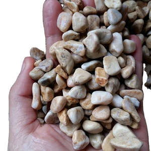 Piedras de decoración de roca de mármol amarillo Natural, guijarros - Product Image 2