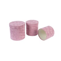 Boîte cadeau en carton et papier velours pour bouquet de fleurs, personnalisable selon les besoins