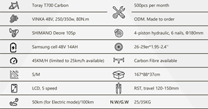 Ebike 48V 14Ah Bicicleta eléctrica Eu Market 250W 350W <span class=keywords><strong>SHIMANO</strong></span> Groupset <span class=keywords><strong>Deore</strong></span> M6000 25 km/h Bicicleta eléctrica - Product Image 6