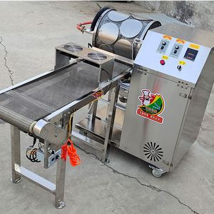 Semi-Automatic Middle Cooked <b>Chapati</b> Dough Sheeter Core Motor Lumpia Wrapper <b>Maker</b> 304 Stainless Steel 20 PCS/Min - Product Image 5