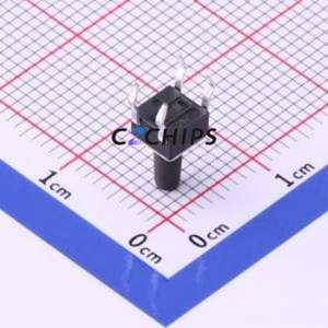 TC-1109-B-J Tactile Switch Through hole-4P,4.5x4.5mm Switch Single Pole Single Throw Round Button 1.6N Through Hole - Product Image 2