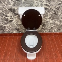 Vente en gros d'usine de deux pièces en céramique sans monture pour salle de bain WC à double chasse d'eau réservoir d'eau à entrée latérale pour toilettes à bas prix