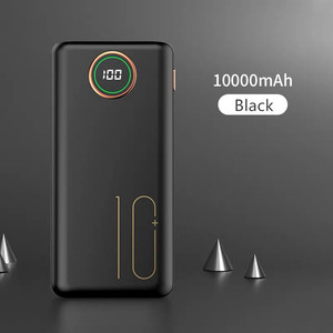 พาวเวอร์แบงค์ขนาดเล็กบางเฉียบ ความจุ 10000mAh ชาร์จเร็ว พร้อมหน้าจอ LED แสดงผล ช่องเสียบ Type-C แบตเตอรี่ LI-Polymer รับประกัน 12 เดือน หลายสี ขายส่ง - Product Image 2