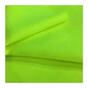 77% 聚酯23% 棉高比防水双编织荧光黄色工作服面料