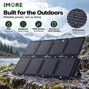 60W Foldable <b>Solar</b> <b>Panel</b> Monocrystalline ETFE IP67 <b>USB</b> Type C CE FCC RoHS for Camping Hiking Outdoor and Emergency Charging - Product Image 3