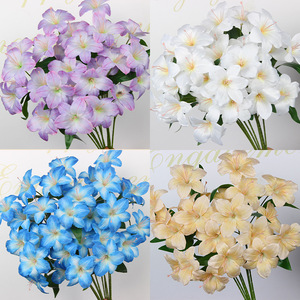 Fleurs de lys artificielles en soie rose, décoration de mariage, décoration de la maison, accessoires de photographie - Product Image 4