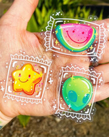 Pegatinas troqueladas de mapa personalizadas-Vinilo transparente con impresión detallada
