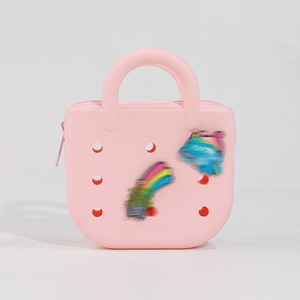 Adorable mini pochette en silicone pour sac à main, kit de papeterie DIY pour enfants, comprenant un bloc-notes, des autocollants, des fournitures scolaires portables colorées et mignonnes - Product Image 6