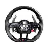 Volant semi-carbone S-Line avec bouton de démarrage pour Audi Q8 SQ8 A3 A4 B9 A5 B8 A6 C7 A7 S3 S4 RS3 RS5 RS7 RS6 C8