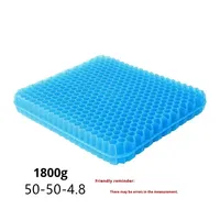 Coussin de siège ergonomique en gel rafraîchissant et respirant, léger, lavable, pour voiture, bureau, extérieur, en TPE