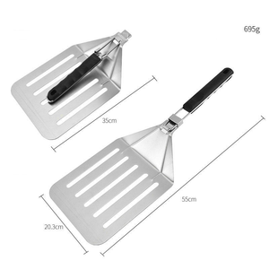 <span class=keywords><strong>Pala</strong></span> para Pizza Perforada Ligera, Más Vendida, con Mango Largo para Cocinar al Aire Libre - Product Image 3