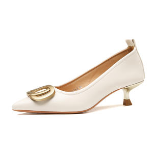 Zapatos de Tacón Alto de Cuero Vegano para Mujer, Ecológicos, para Fiesta u Oficina, con Tacón Grueso y Forro Transpirable para Todo el Día - Product Image 4