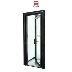 Thermal Insulation Custom Factory Interior Aluminum Door Entrance Door Glass Casement French Doors