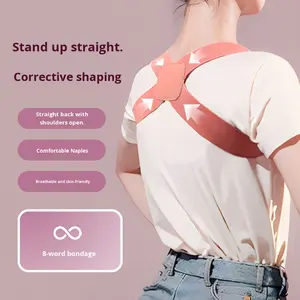 Support supérieur Dos BraceCorrecteur de Posture personnalisé avec sangle réglable pour le travail Respirant Confortable - Product Image 1