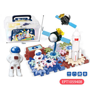 EPT 31 piezas <span class=keywords><strong>espacio</strong></span> aeroespacial engranaje giratorio bloques de construcción niños conjunto juguetes bloque juguete para niños - Product Image 4