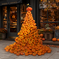 Statue de citrouille en résine résistante aux intempéries en gros pour l'automne, idéale pour les centres commerciaux et les acheteurs professionnels