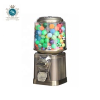 Distributeur automatique de bonbons à bulles de gomme en bronze, colonne hydrostatique, jouet mécanique en fer avec système de paiement par jeton, 10 couleurs