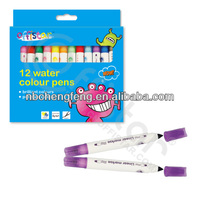 Offistar XF-W053 – Marqueurs d'art à pointe feutre miniatures pour enfants, 12 couleurs, non effaçables, pour écriture et peinture, idéaux pour l'école