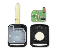 Coque de clé télécommande 2 boutons 433 MHz électronique puce 46 5WK4 876 pour Maxity Qashqai Elgrand X-TRAIL Noir