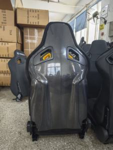 Sedili da Corsa a Secchiello JIABEIR 1039RTF Sportster CS Universali in Pelle Nera con Schienale in Fibra di Vetro e Inserti in Camoscio - Product Image 6