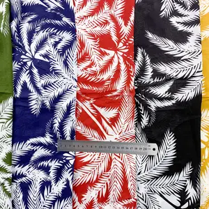 Design personnalisé fleur de Rose, tissu imprimé Tropical hawaïen Somalia Dirac 100% rayonne hallis impression numérique pour femmes robe/