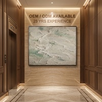 Toile acrylique texturée 3D abstraite contemporaine de luxe, faite à la main, grand format, avec cadre, pour la décoration murale intérieure des hôtels et des villas