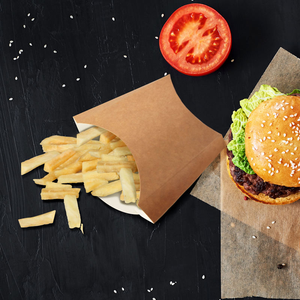 Cajas de Embalaje Personalizadas para Papas Fritas y Pollo, Caja de Comida Rápida para Llevar con Espacio para Palomitas de Maíz - Product Image 2
