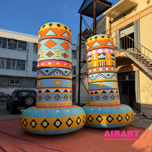 Sombrero Inflable Personalizado con Forma de Chimenea para Festivales de Música, Espectáculos de <span class=keywords><strong>Circo</strong></span>, Accesorios de <span class=keywords><strong>Teatro</strong></span>, Exhibición en Escenarios - Product Image 1