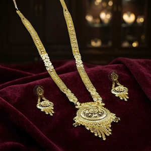 Wholesale 14K 18K 24K Micro Gold Filled Forming <b>Long</b> <b>Necklaces</b>, Fashion Jewelry Set, Brass Gold Plated Floral Design Jewelry Set - Product Image 1