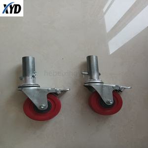 Accessoire de frein d'échafaudage robuste avec 12 roues pivotantes en PU et 12 pièces d'échafaudage d'échelle de charge latérale de <span class=keywords><strong>poulie</strong></span> en acier Q235 - Product Image 5