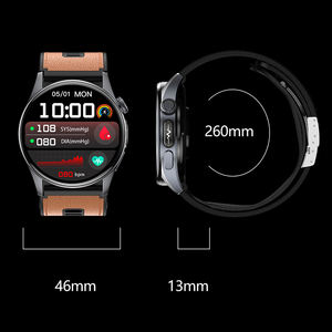 Smartwatch AMOLED con Misurazione Pressione Sanguigna Magnetica, ECG, EDA, Ossigeno nel Sangue, Frequenza Cardiaca, Monitoraggio del Sonno, Pompa d'Aria, per la Salute Maschile - Product Image 6
