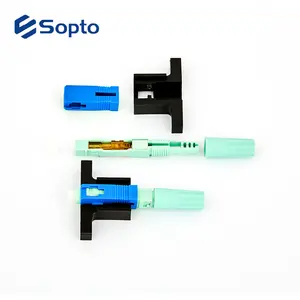 Wholesale Price SC Optic Fiber Quick Connector UPC APC Simplex FTTH SM Butterfly Fast Connector