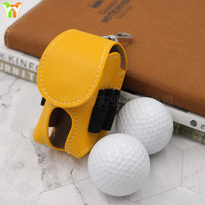 Drop shipping golf <b>bags</b>, leather waist-mounted 2-<b>pack</b> golf practice <b>bags</b> with keychains. - Product Image 3