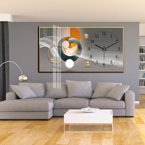 Luxury Crystal Scenic Needle Calendar <strong>Wall</strong> <strong>Clock</strong> for Living Room Dining Room <strong>Bedroom</strong> Modern Creative Decor - Product Image 3