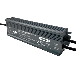 Chất lượng cao SAA 4 trong 1 Dimmable 0-10V/1-10V/10V PWM/<span class=keywords><strong>Potentiometer</strong></span> 200W LED Dimmable điều khiển IP67 không thấm nước DC24V - Product Image 5