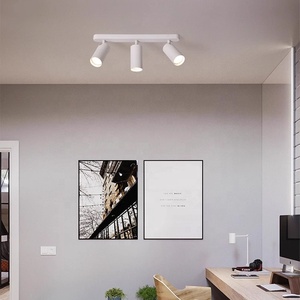 Spot LED Moderne LVWIT GU10 40W <span class=keywords><strong>pour</strong></span> <span class=keywords><strong>Plafond</strong></span>, <span class=keywords><strong>Luminaire</strong></span> Intérieur Blanc Givré, <span class=keywords><strong>Rail</strong></span> Métallique 3 Brûleurs (Ampoules Non Incluses) [Économie d'Énergie] - Product Image 5