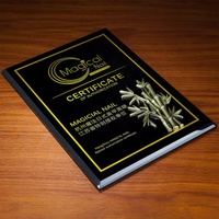 Gepersonaliseerde K9 glazen plaquette award zwarte kristallen trofee zwarte K9 optische fotolijst met schild gepersonaliseerd zakelijk cadeau