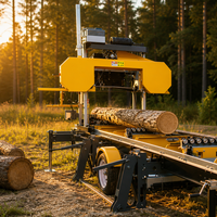 Scierie à ruban horizontale 36 pouces, automatique, portable, 11 kW, scierie électrique, coupe de bois, traitement du bois, machine forestière robuste