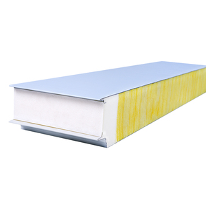 Bulgaria 150mm PU sợi thủy tinh bọt chống cháy prefab nhà thép không gỉ Bảng điều khiển bánh sandwich tường cho bên ngoài & hội thảo ứng dụng - Product Image 3