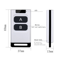 Botón de aprendizaje para control remoto EV1527 433Mhz, interruptor transmisor inalámbrico de puerta de control remoto de código de aprendizaje