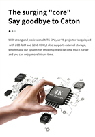 Nouveau projecteur Portable Mini DLP Android 9.0 avec lampe LED 600ANSI 3D 4K et 5GWIFI V8 pour Mini projecteur intelligent de cinéma maison