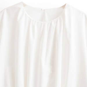 PB&ZA Donna 2026 Nuova Collezione Estiva Camicette alla Moda Casual Bianche <span class=keywords><strong>a</strong></span> <span class=keywords><strong>Maniche</strong></span> Corte Dolci in Chiffon <span class=keywords><strong>a</strong></span> <span class=keywords><strong>Palloncino</strong></span> Top Chic Femminile - Product Image 2