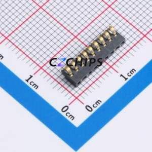 GT-BTP16009-0180B-014A Blade/Spring Contact Battery Connector SMD,P=1.6mm Connector Spring Contact Type 1.6mm 9P Vertical Mount - Product Image 1