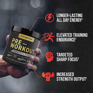 Palestra Booster nutrizione Pre allenamento in polvere integratore energetico Custom Private Label aromatizzato Pre-allenamento in polvere per il <span class=keywords><strong>Bodybuilding</strong></span> - Product Image 4