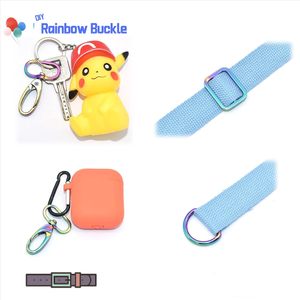 Rainbow Swivel Hook Claw Clasp Mm Slide <b>Strap</b> Buckle D Ring Adjuster Buckle For Dog Collar <b>Backpack</b> Purse Hardware - Product Image 6
