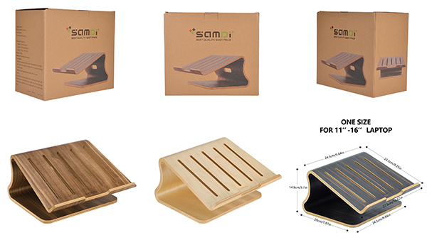 laptop stand bamboo