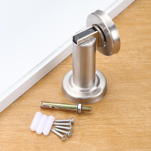 Butée de <span class=keywords><strong>porte</strong></span> en acier inoxydable noir haut de gamme <span class=keywords><strong>bloc</strong></span> de <span class=keywords><strong>porte</strong></span> anti-collision épaissi avec support de <span class=keywords><strong>porte</strong></span> à aspiration murale magnétique puissant - Product Image 1