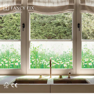 Fancyfix printemps fleur prairie intimité fenêtre s'accroche statique s'accrochent 45x200cm Film de <span class=keywords><strong>verre</strong></span> <span class=keywords><strong>d</strong></span>écoratif - Product Image 3