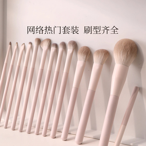 Makeup <b>Brush</b> Set 13 Pieces Synthetic Hair Plastic Handle <b>Round</b> Shape For Eye Shadow Blush Eyeshadow Makeup Application - Product Image 4